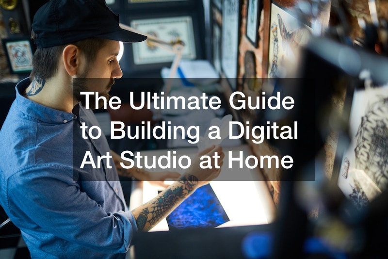 digital art studio at home